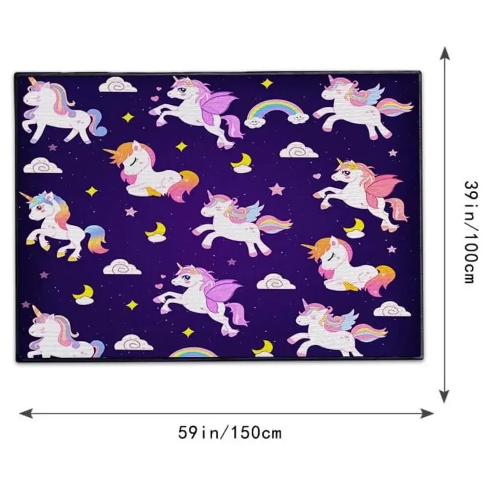 Unicorn Area Rug for Kids Room Bedroom 39 x 59
